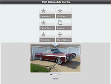 Tablet Screenshot of 1963starfireconvertible.com